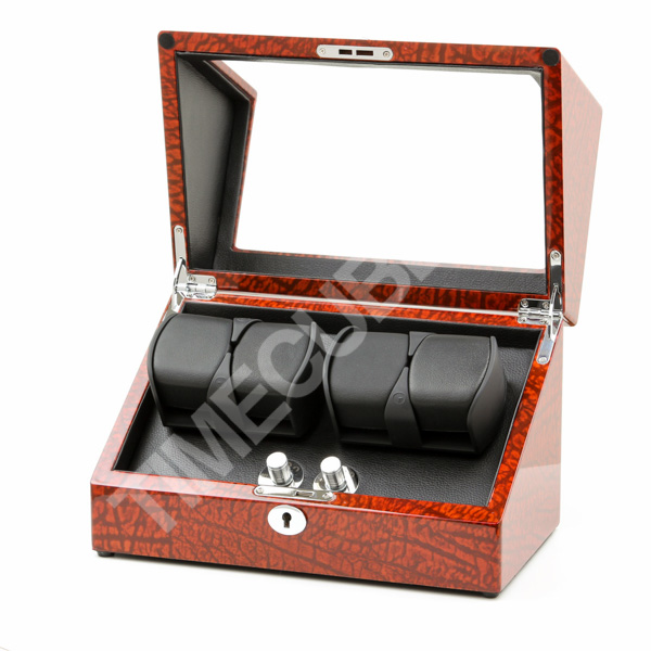 Шкатулка для 4-х часов с автоподзаводом WW-8117-XB-LED