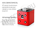 Пластиковый бокс для  часов с подзаводом Fancy brick Red
