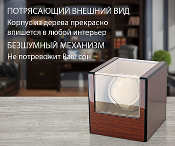 Бокс для одной пары часов с автоподзаводом