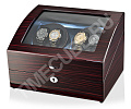 Шкатулка для часов с подзаводом CROWN-4+6-EBL